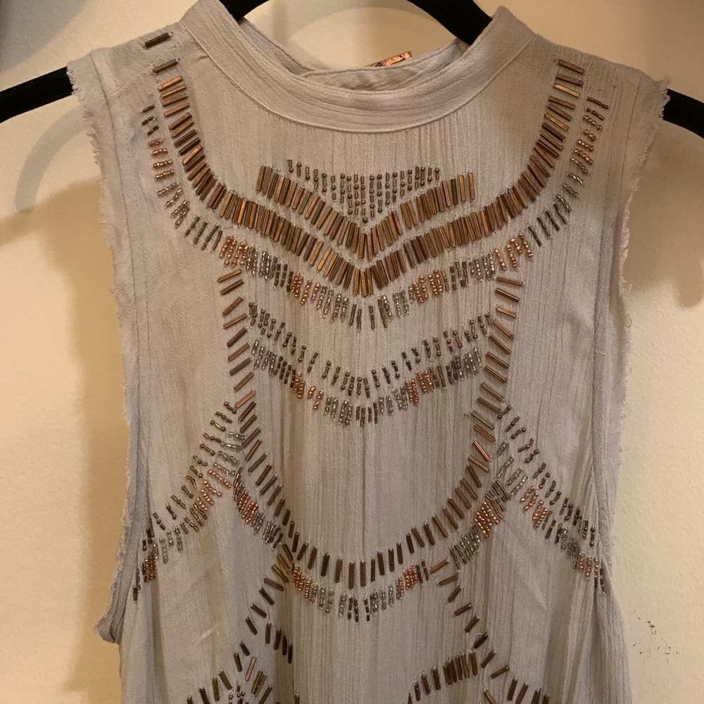 Free People Metallic Tank